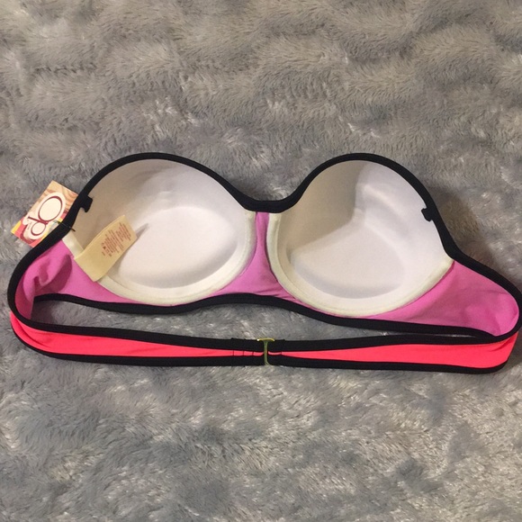 O.P. Push up bandeau bikini top NWT - Picture 2 of 3